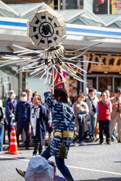 Performer at the Yokosuka Mikoshi parade. The athleticism and gracefulness were on full display.